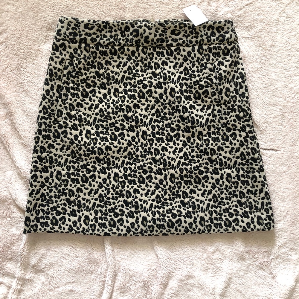 Leopard Printed Ann Taylor LOFT Skirt